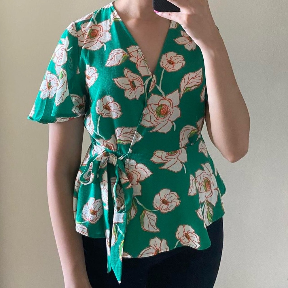 Floral tie top